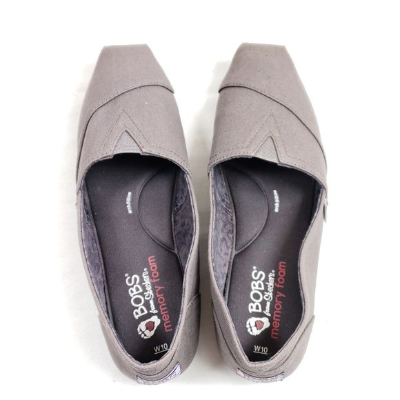 Bob's by Skechers Women's Size 10 Espadrilles Gray Canvas - Picture 6 of 8